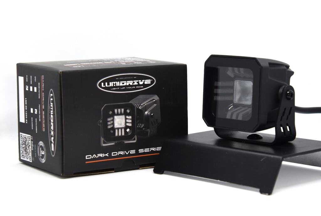 [LMD-DD-123SWA] DARK DRIVE LED SERIES 25W SPOT WITH WHITE/AMBER POSITION LIGHT